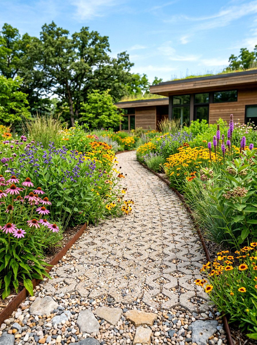 Permeable Path - 30 raised bed path ideas