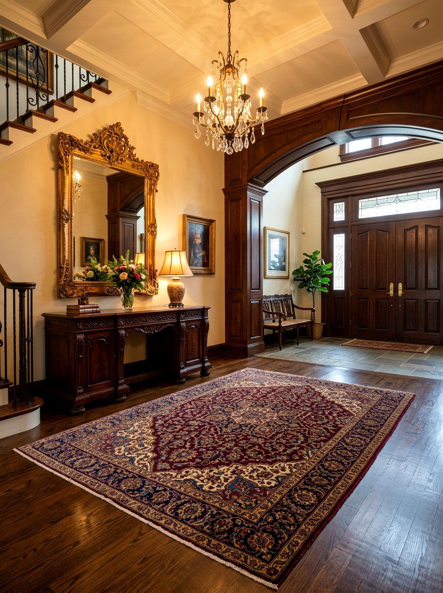 Persian Foyer Rug - 30 foyer rug ideas