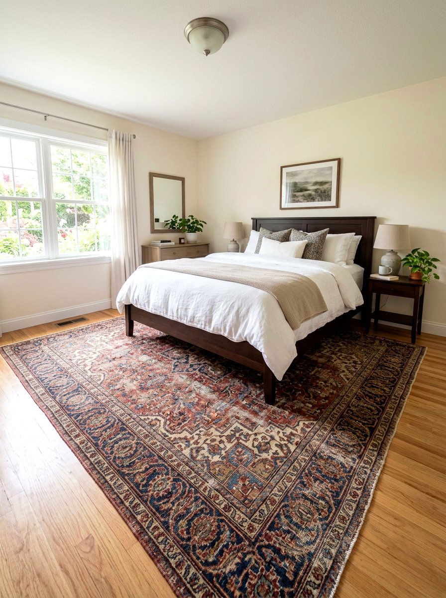 Persian Rug Bedroom - 30 secondhand decor ideas