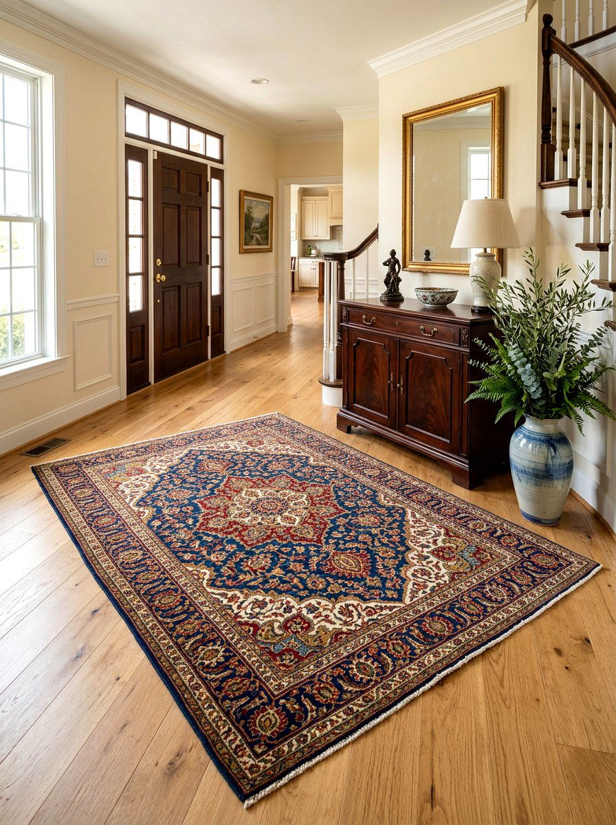 Persian Rug Entryway - 30 old money foyer ideas