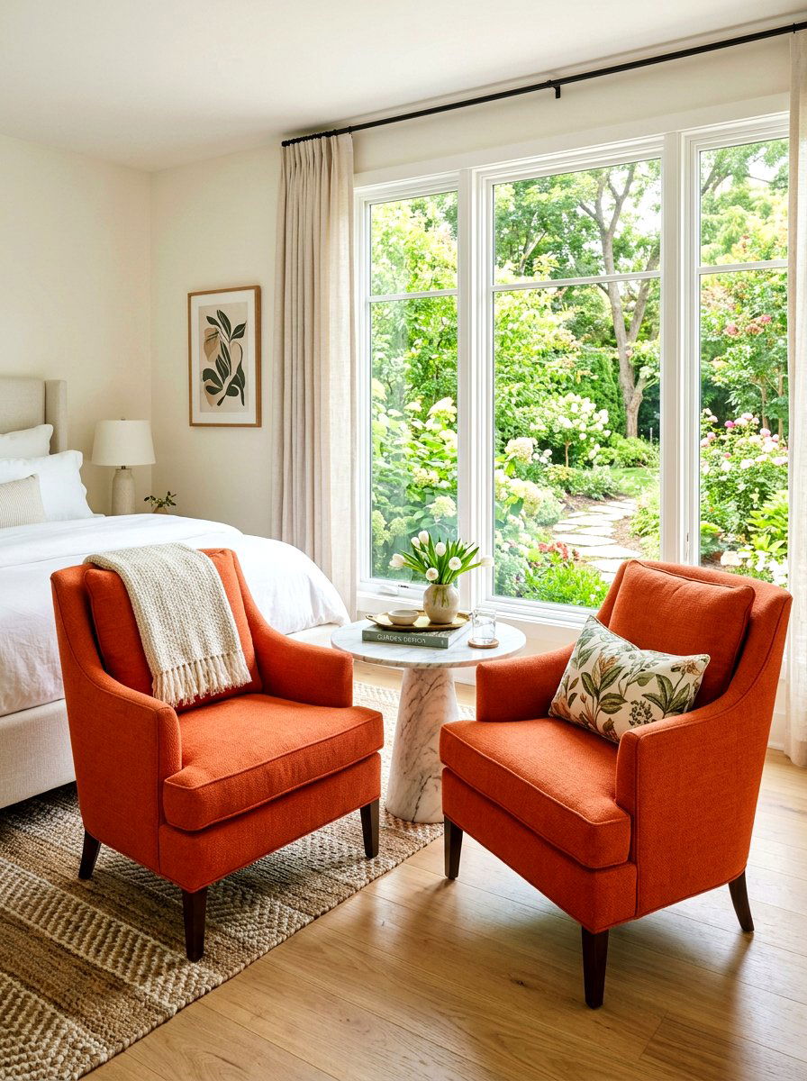 Persimmon Bedroom Sitting Area - 30 persimmon decor ideas