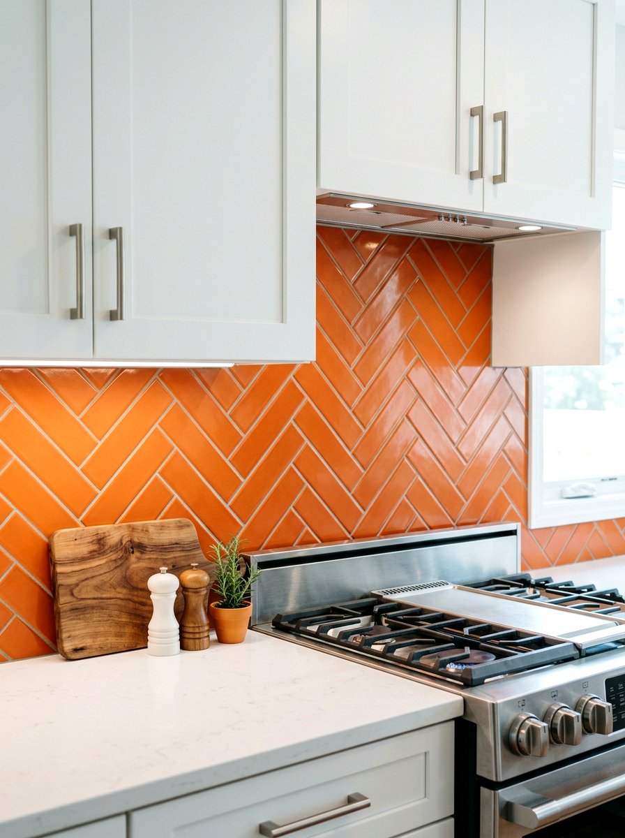 Persimmon Kitchen Backsplash Tile - 30 persimmon decor ideas