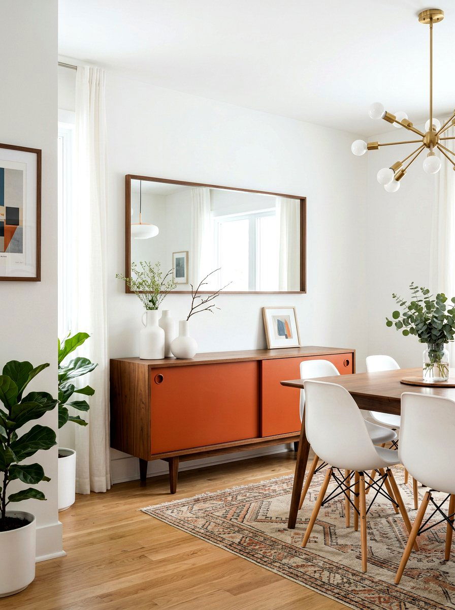 Persimmon Modern Wood Credenza - 30 persimmon decor ideas