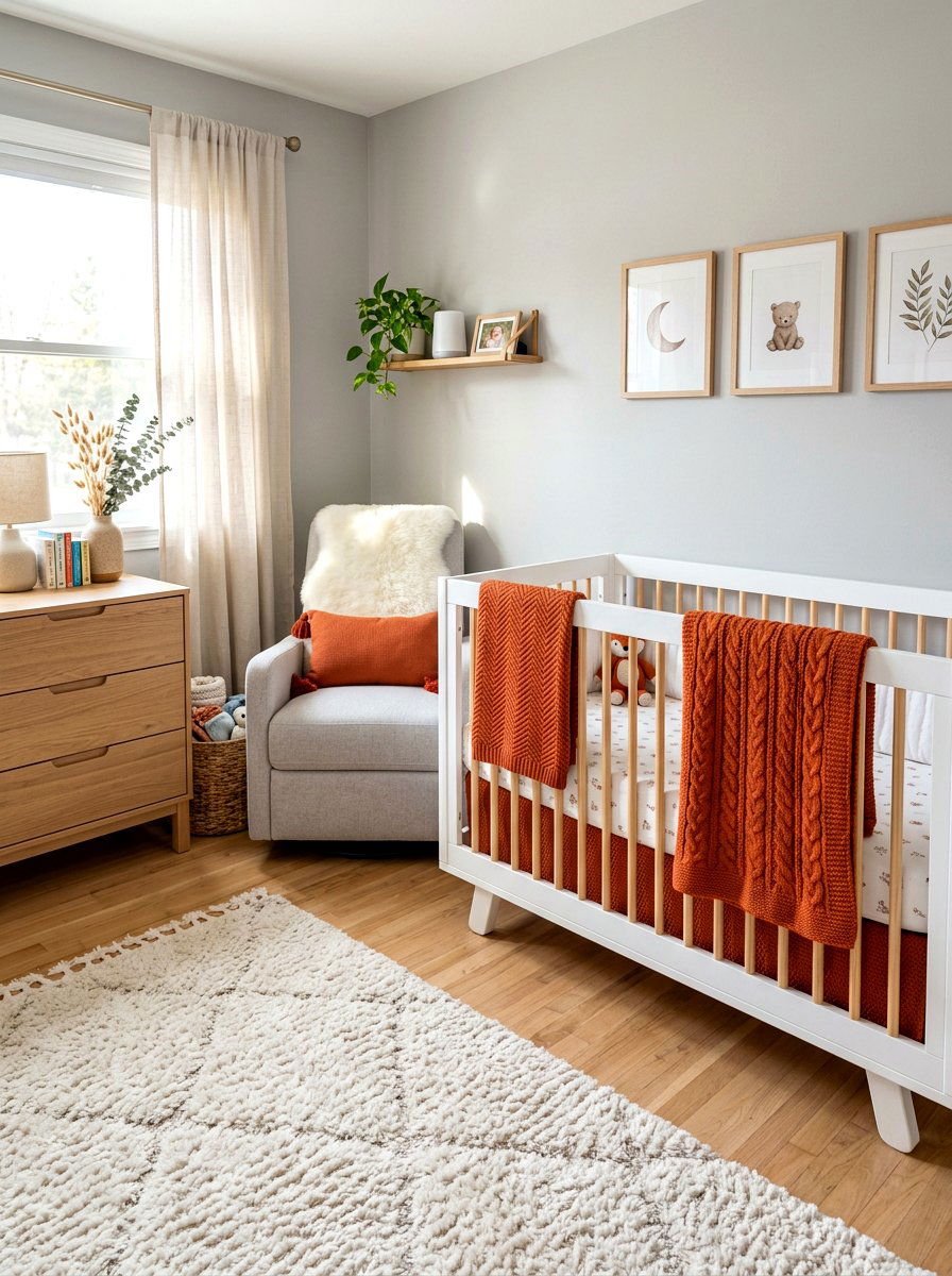 Persimmon Nursery Crib Bedding - 30 persimmon decor ideas