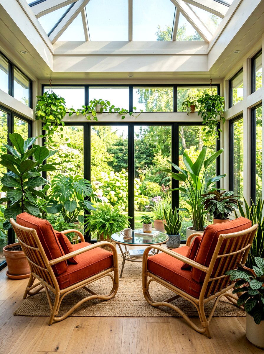 Persimmon Sunroom Rattan Furniture - 30 persimmon decor ideas