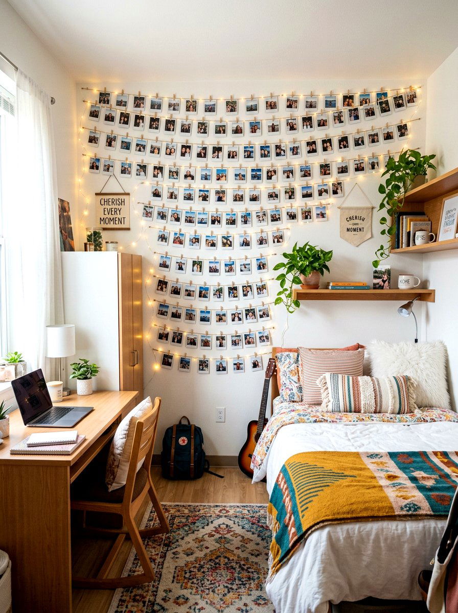 Personal Photo Gallery Dorm - 30 dorm room ideas