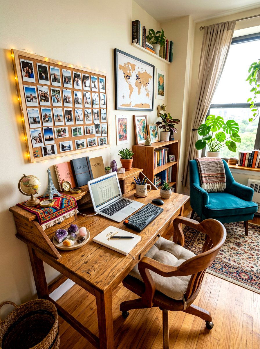 Personalized Study Area - 30 dorm desk ideas