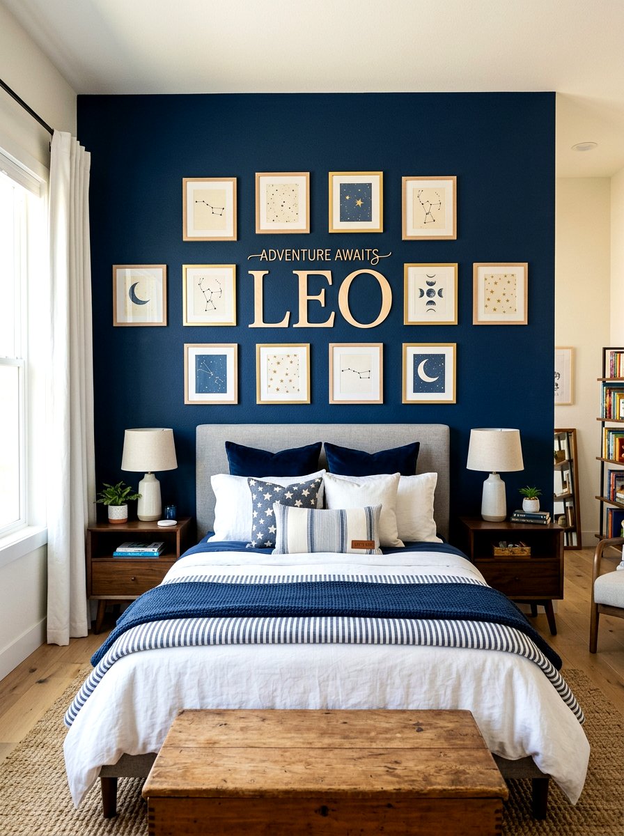 Personalized name sign - 30 art wall kids room ideas