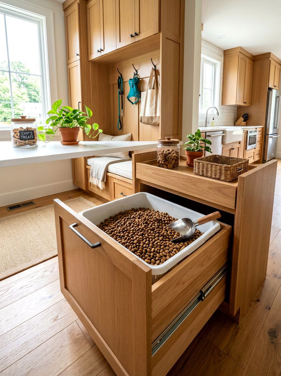 Pet Food Drawer Container - 30 organizing kitchen drawers ideas