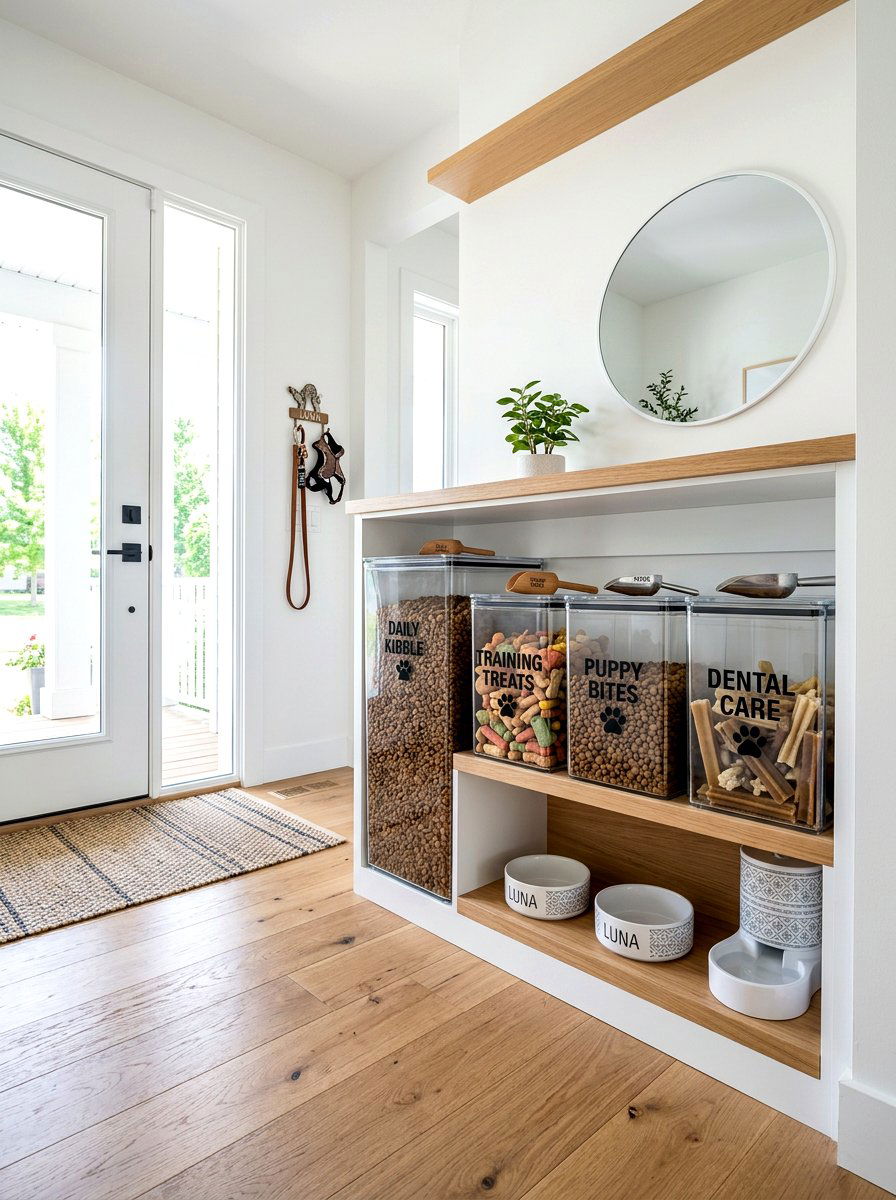 Pet Food Storage Containers - 30 clear bin organization ideas