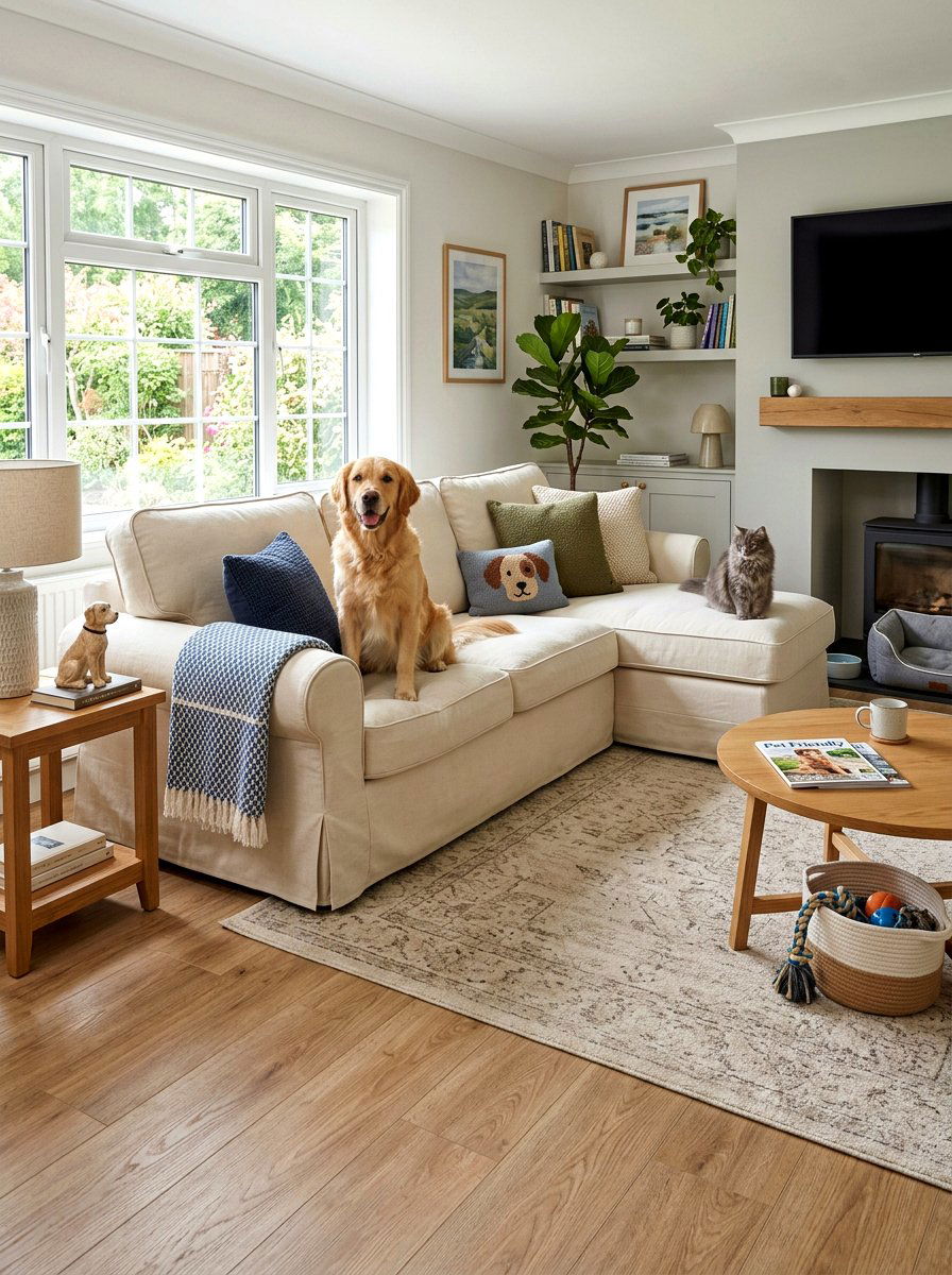 Pet Friendly Slipcovered Sofa - 30 slipcovered sofa ideas