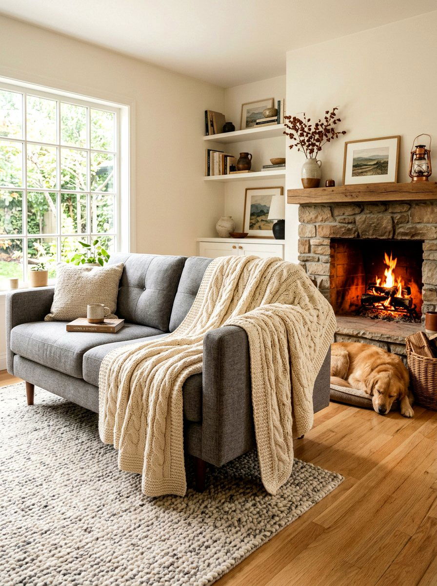 Pet Friendly Throw Blanket - 30 pet friendly sofa styling ideas