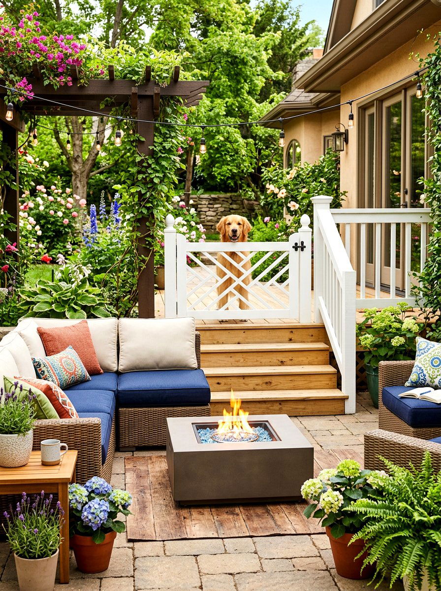 Pet Gate For Patio - 30 dog friendly patio ideas