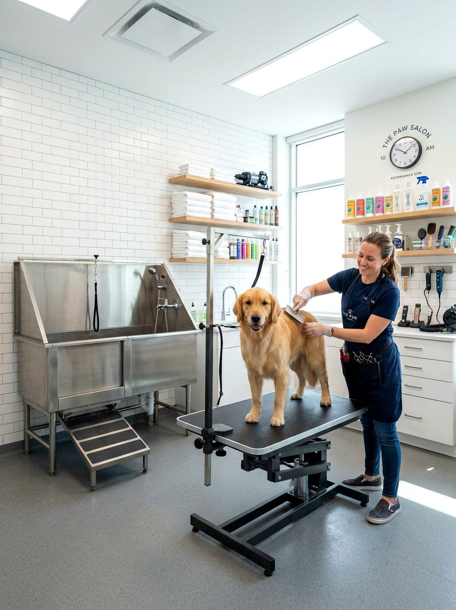 Pet Grooming Area - 30 garage hobby room ideas