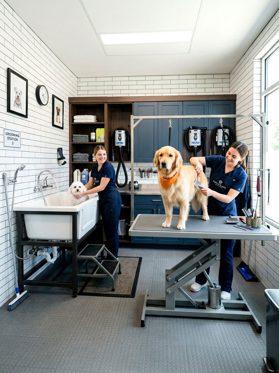 Pet Grooming Room Station - 30 viral pet room ideas