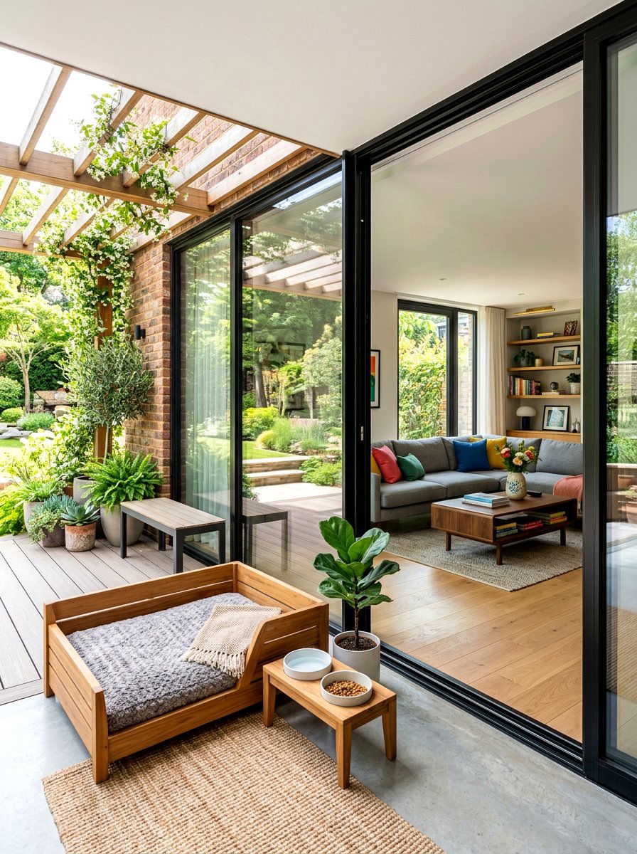 Pet Porch Area - 30 pet corner living room ideas