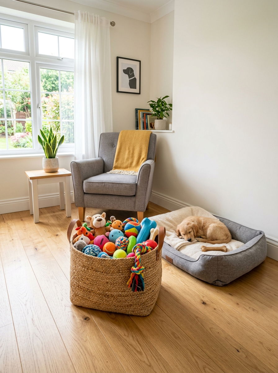 Pet Toy Basket - 30 woven basket decor ideas