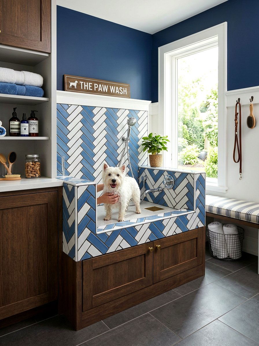 Pet Washing Station - 30 small utility room ideas