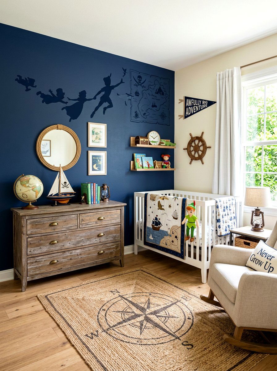 Peter Pan Neverland Nursery - 30 vintage book nursery ideas