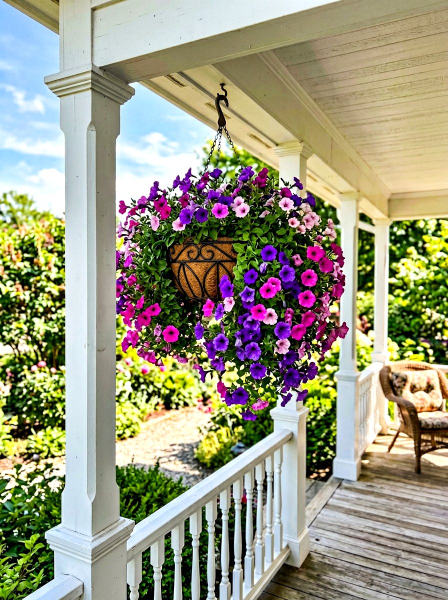 Petunia hanging basket - 30 hanging basket ideas