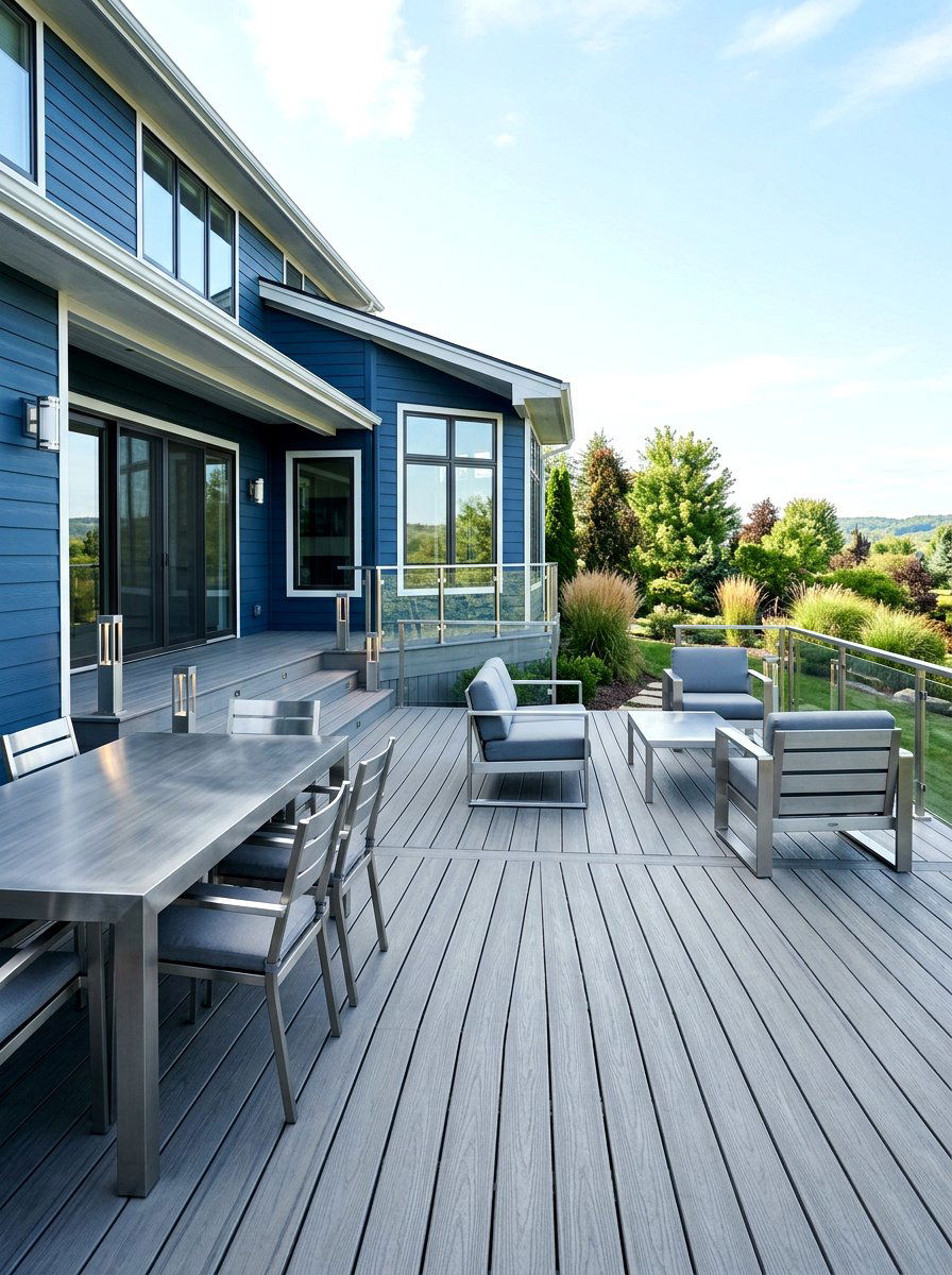 Pewter Composite Decking - 30 composite deck color ideas