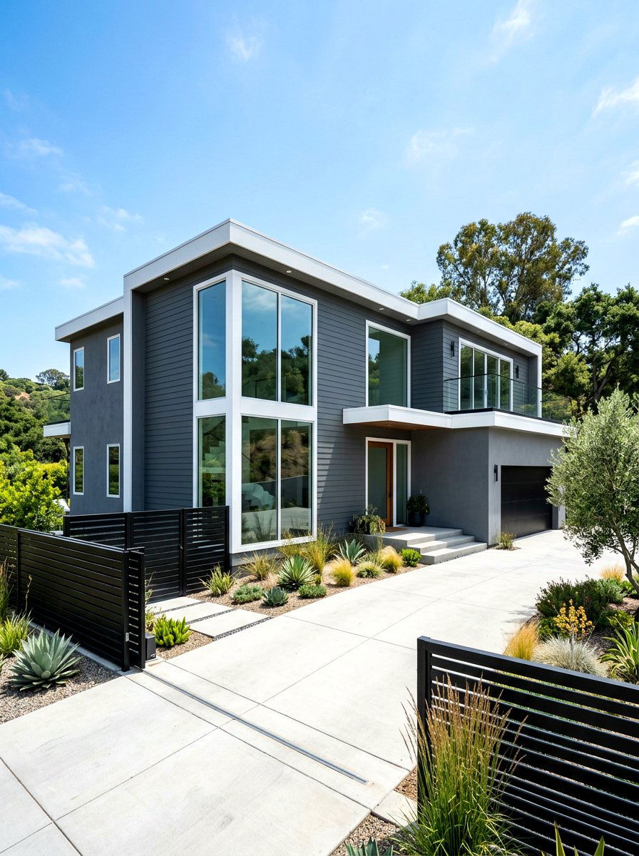 Pewter Grey House Exterior - 30 exterior paint color ideas