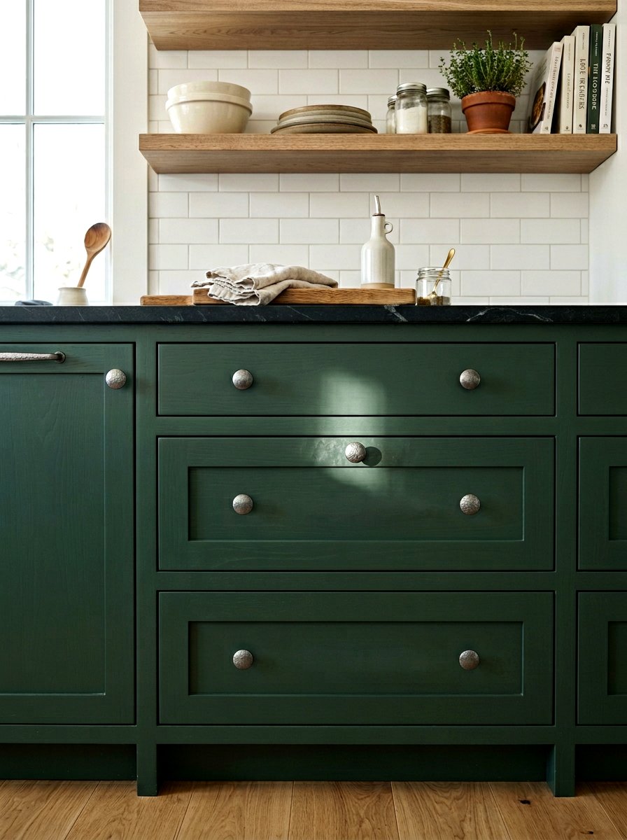 Pewter Kitchen Cabinet Hardware - 30 moody cottage kitchen ideas