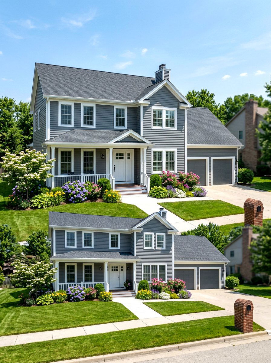 Pewter siding - 30 house siding color ideas
