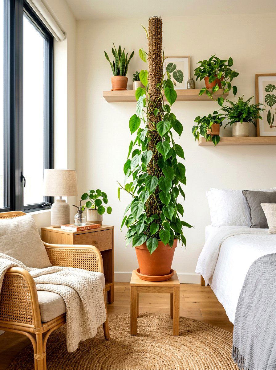 Philodendron Bedroom Plant Corner - 30 bedroom plant corner ideas