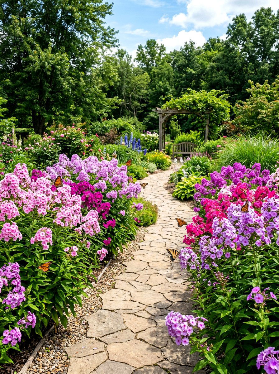Phlox Paniculata Path - 30 fragrant pathway ideas