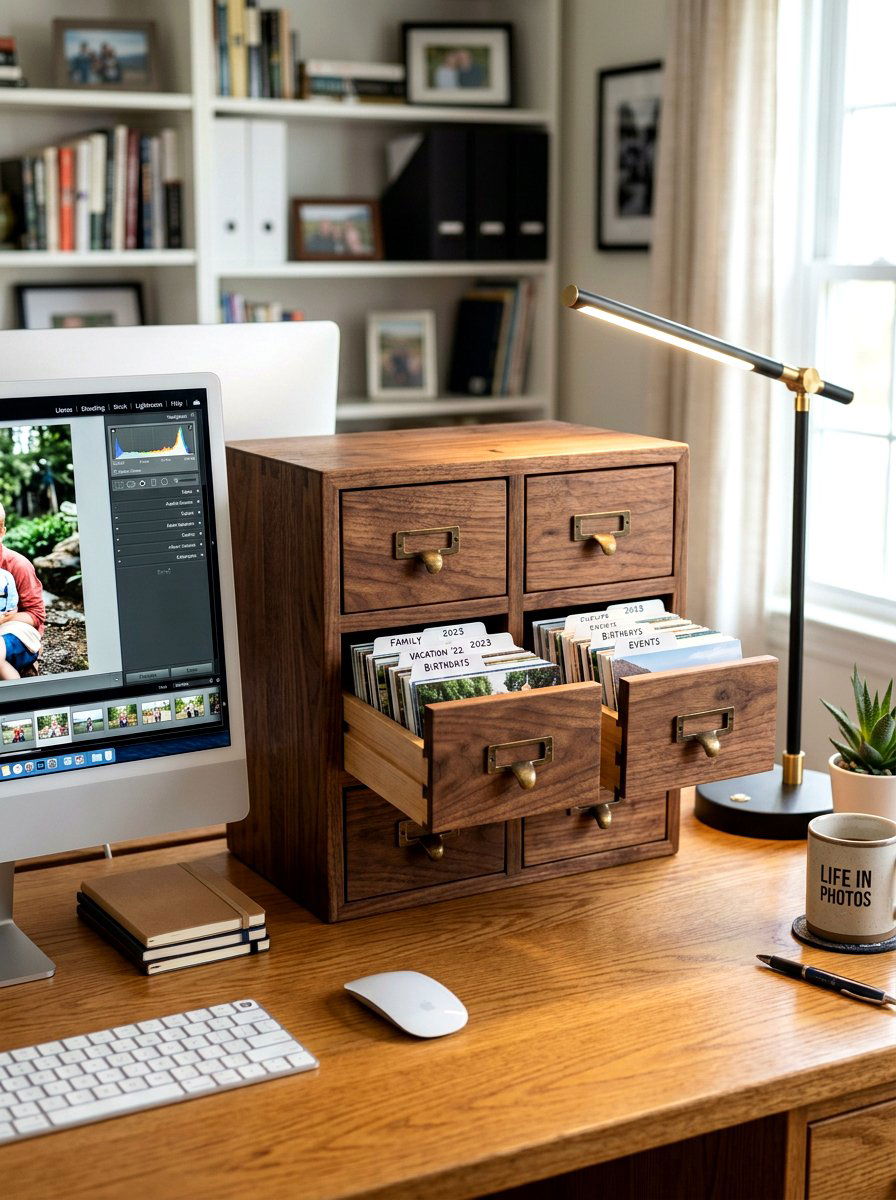 Photo Drawer Cabinet - 30 scrapbook storage ideas