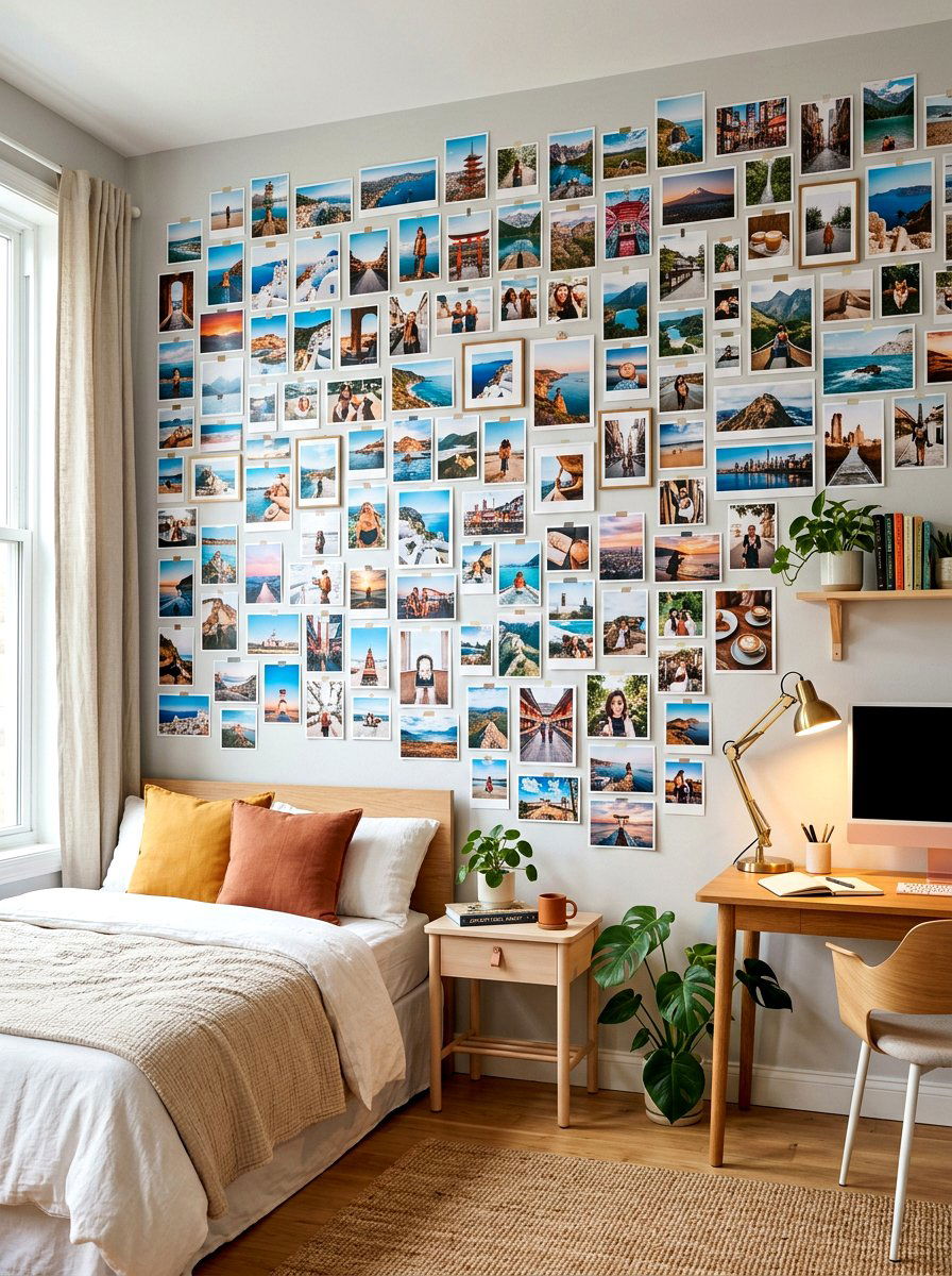 Photo Wall Room Makeover - 30 TikTok room makeover ideas
