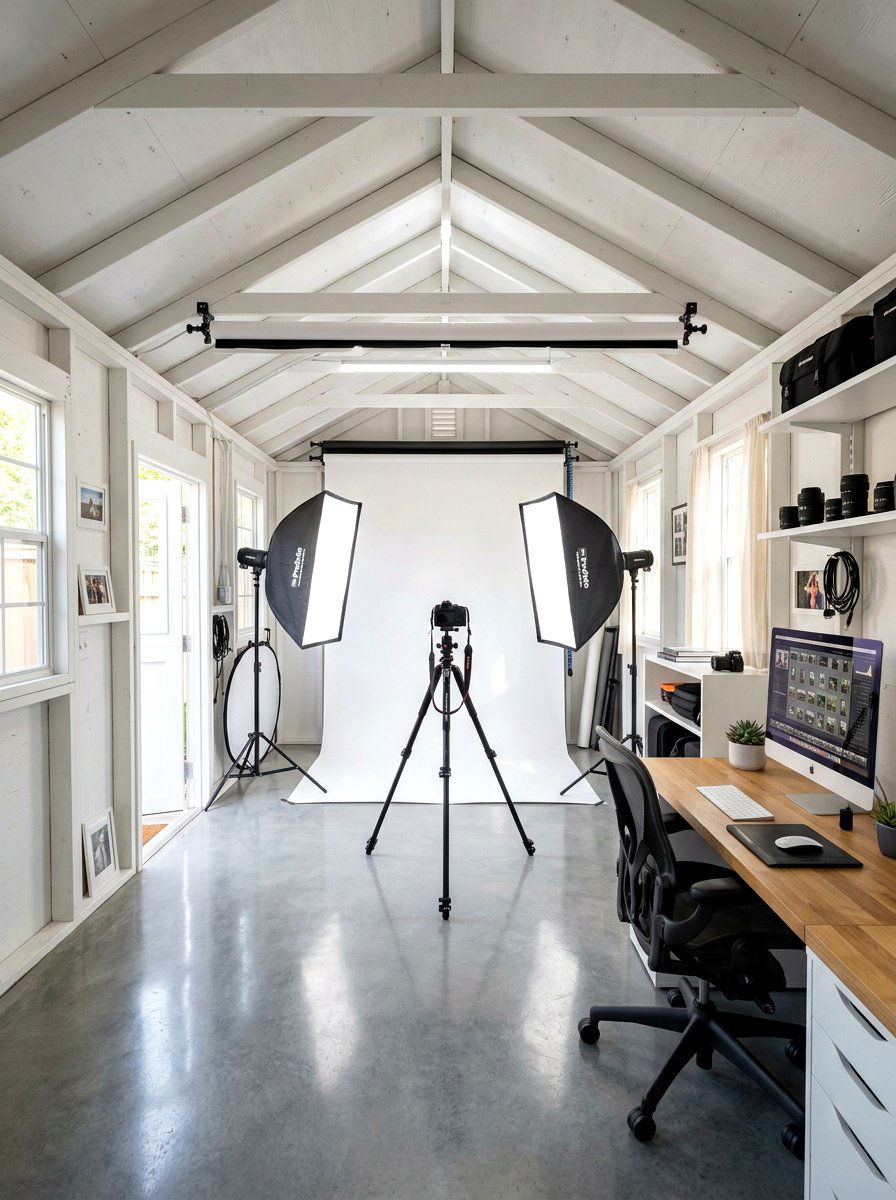 Photography Studio Space - 30 she shed interior ideas