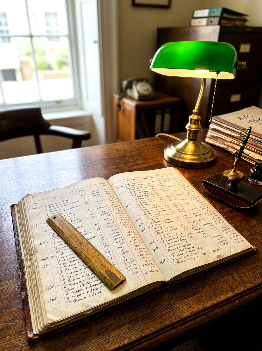 Physical Ledger Book - 30 friction maxxing office ideas
