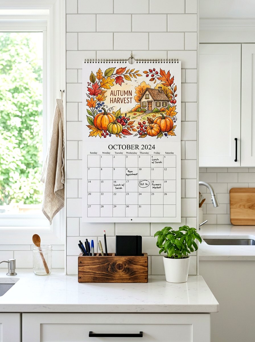 Physical Wall Calendar - 30 analog home decor ideas
