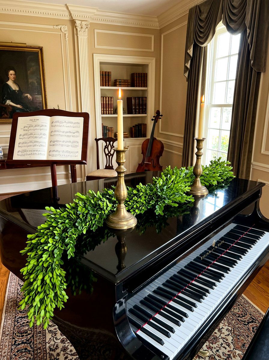 Piano Top Garland - 30 garland styling ideas