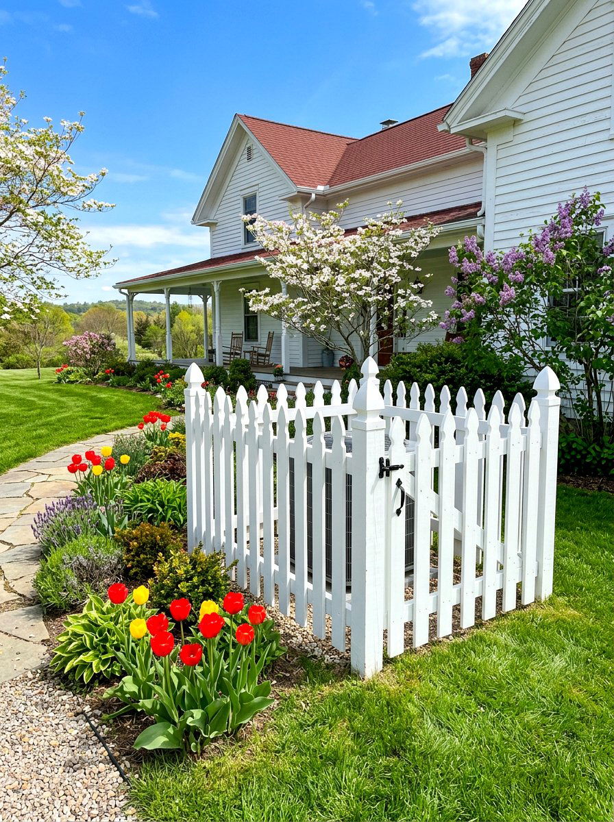 Picket Fence AC Enclosure - 30 AC screen privacy ideas