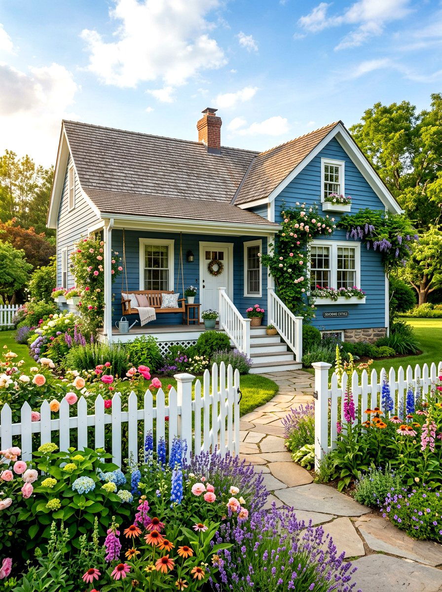 Picket Fence Cottage - 30 storybook cottage exterior ideas