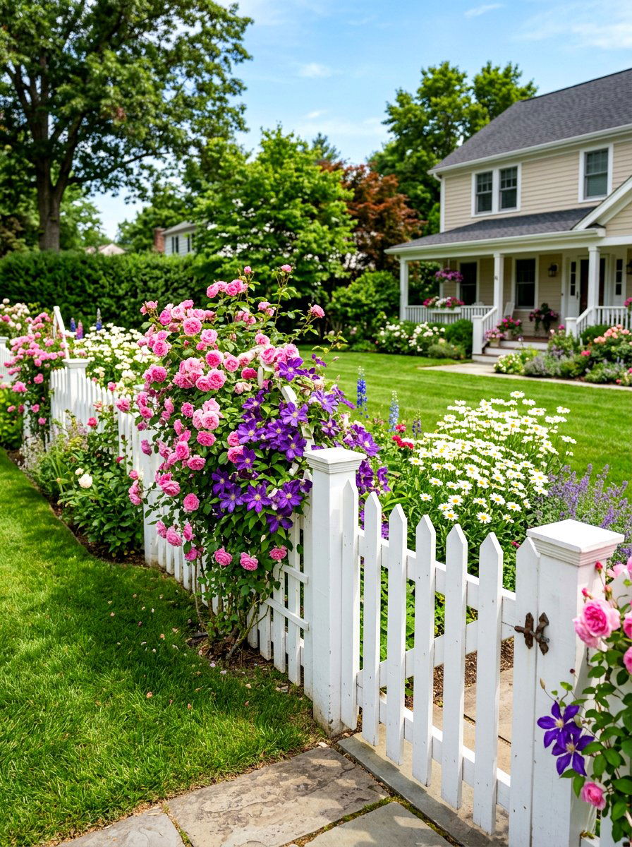 Picket Fence Landscaping - 30 front yard ideas