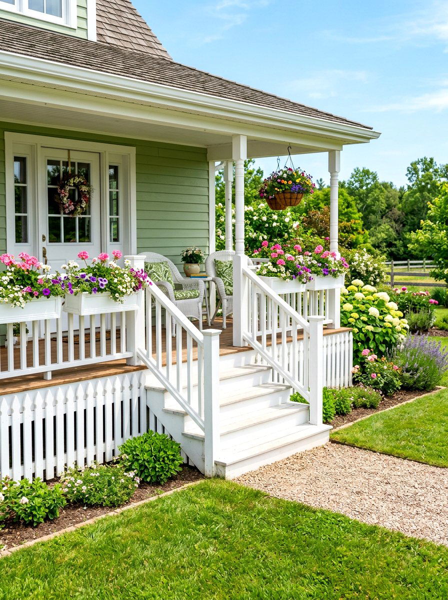 Picket Fence Skirting - 30 porch skirting ideas