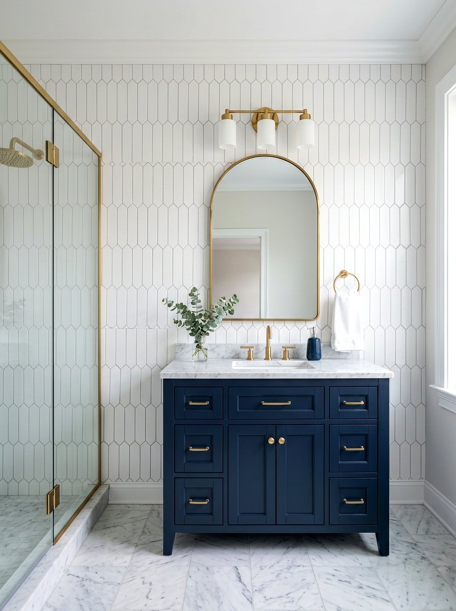 Picket Tile Bathroom Wall - 30 bathroom tile ideas