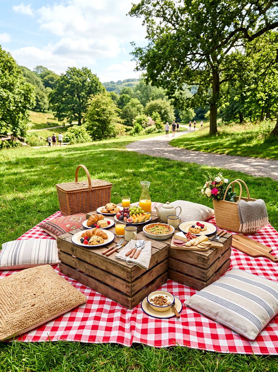 Picnic Style Brunch - 30 brunch tablescape ideas