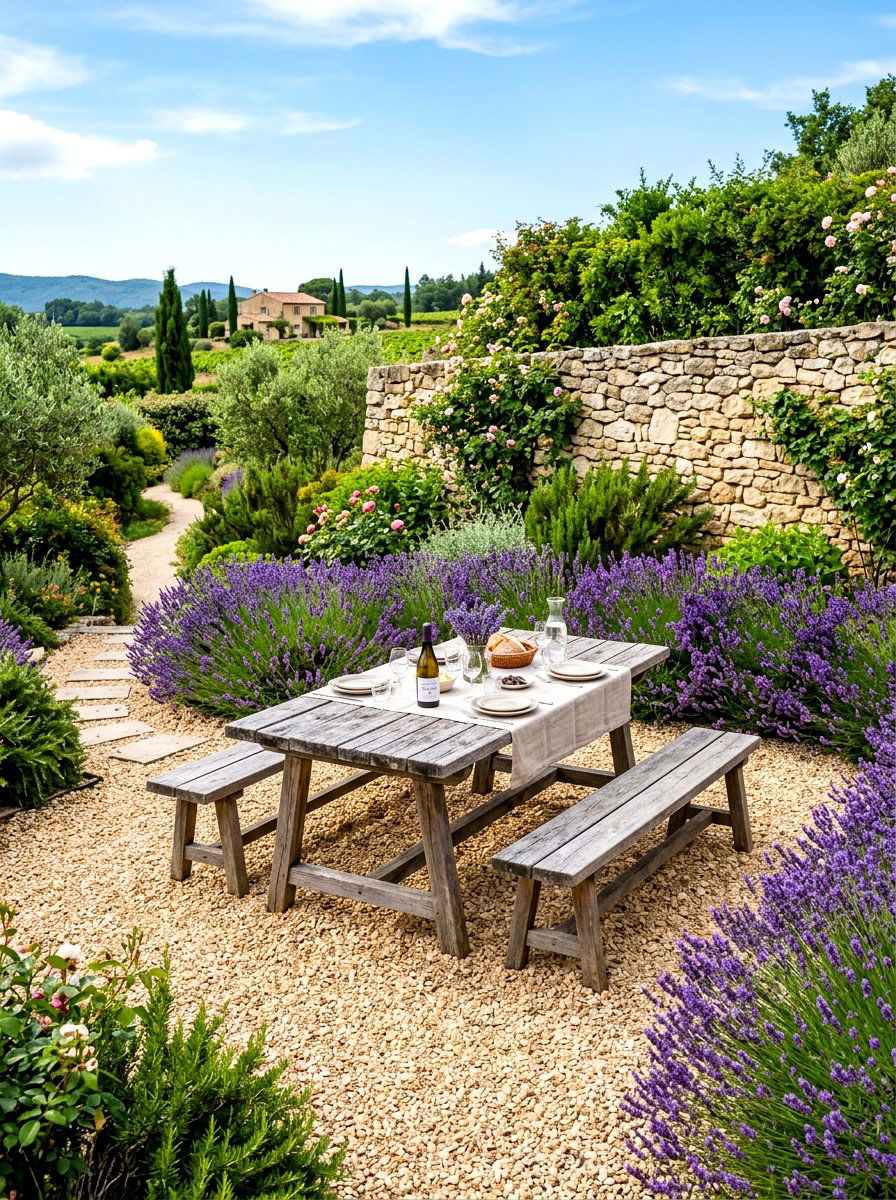 Picnic Table On Gravel Patio - 30 picnic table patio ideas