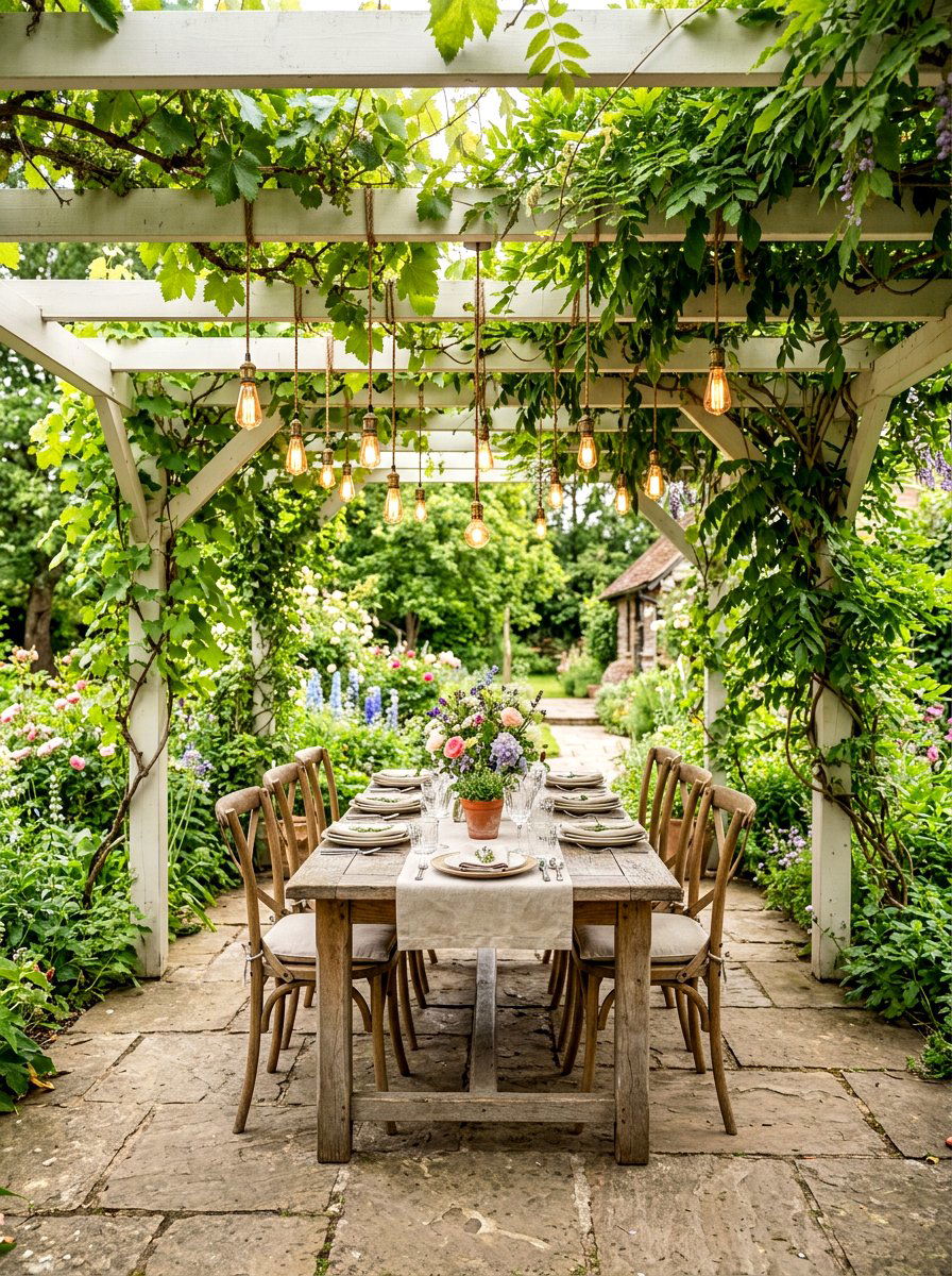 Picnic Table Under Pergola - 30 picnic table patio ideas