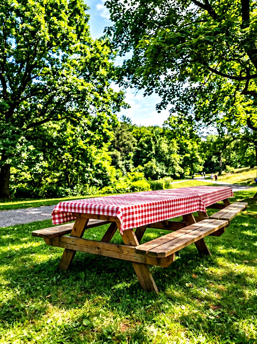 Picnic Table - 30 family backyard seating ideas