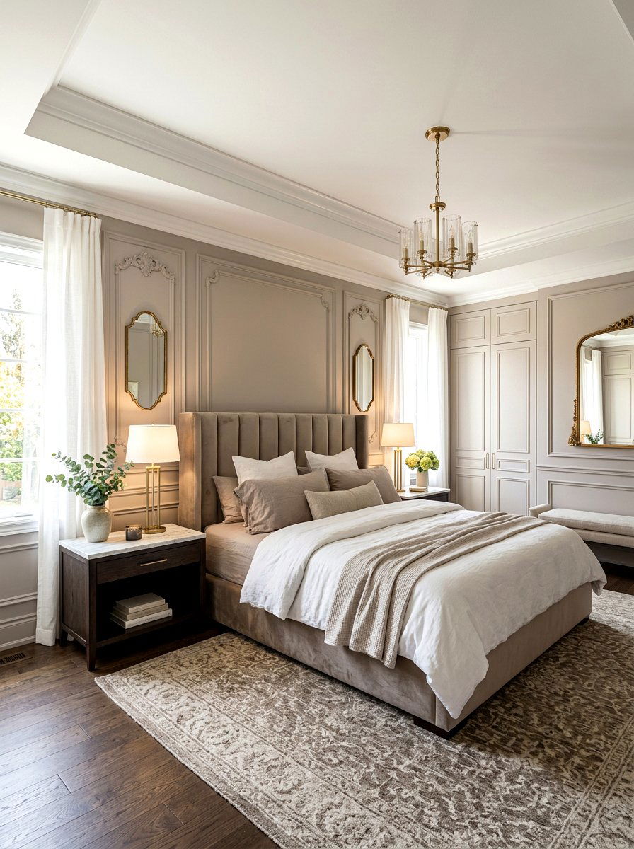Picture Frame Molding Wall - 30 decorative molding ideas