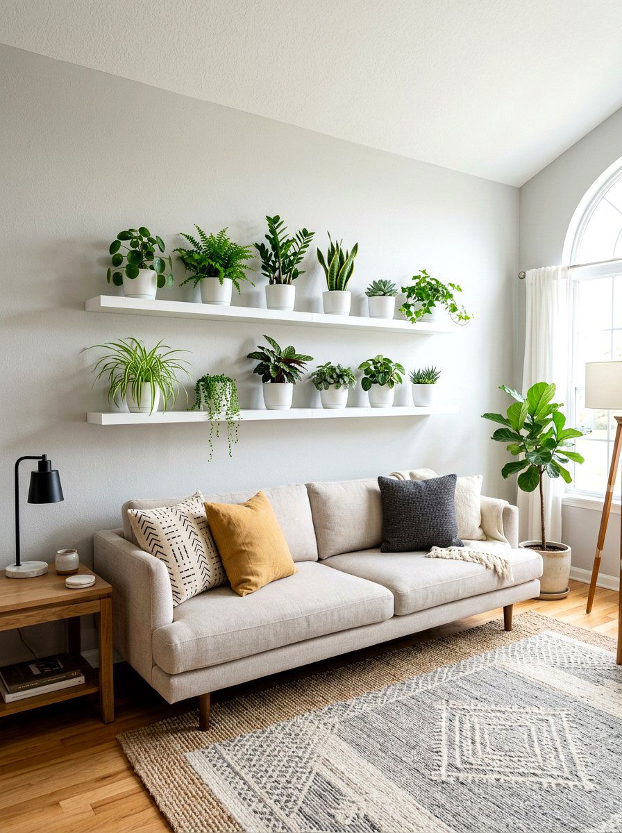 Picture Ledge Plant Shelf - 30 houseplant shelf ideas