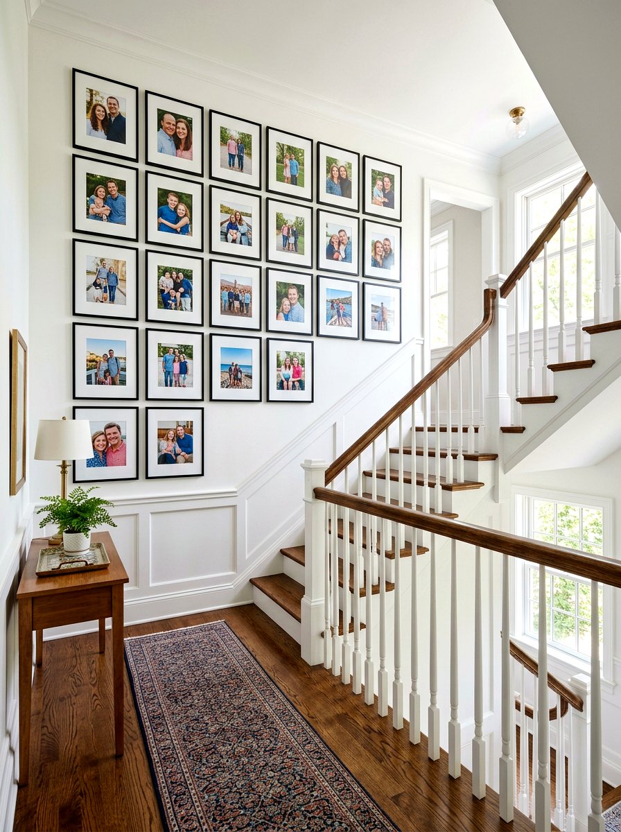 Picture Wall Stair Landing - 30 stair landing ideas
