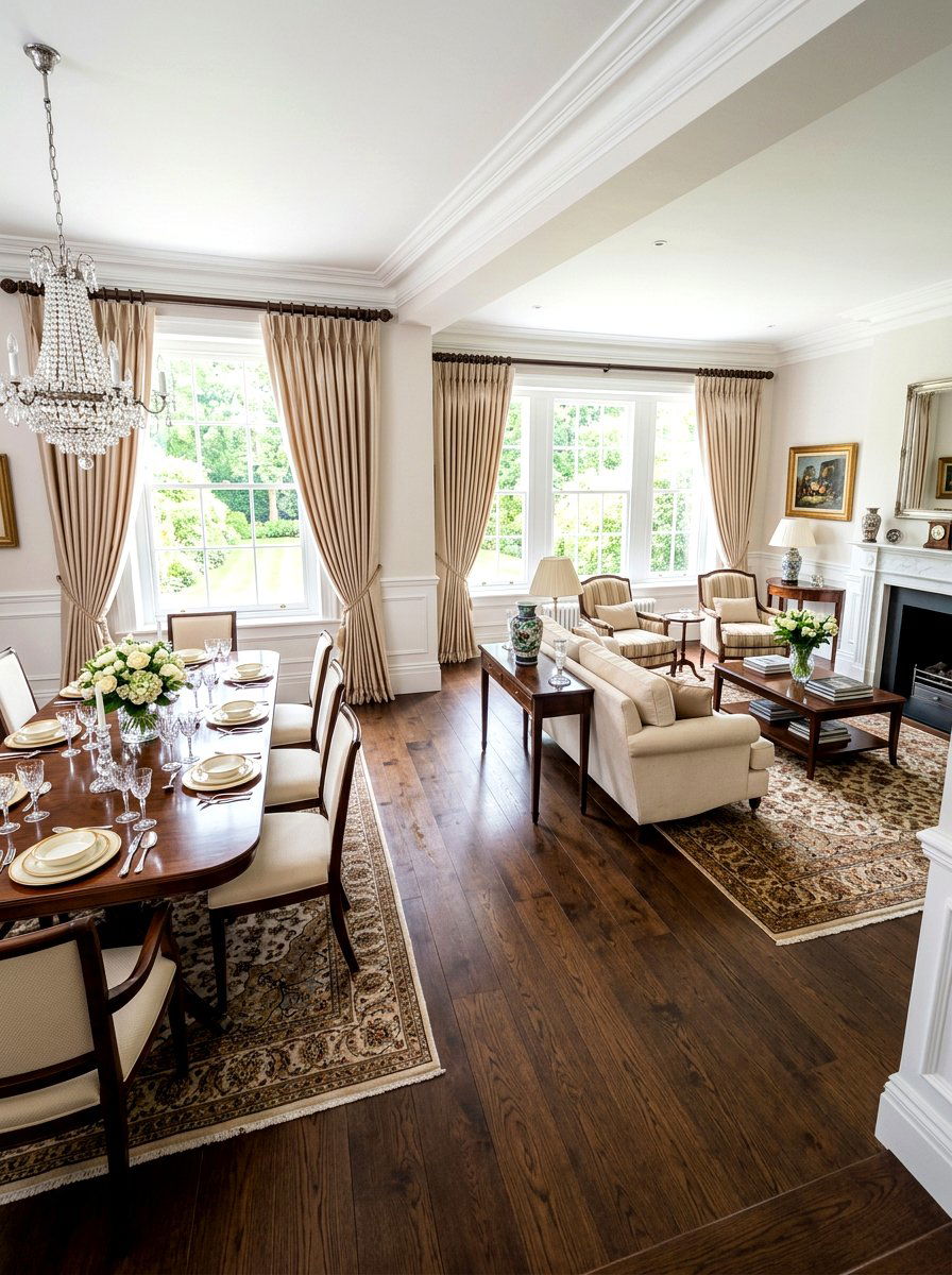 Pinch pleat curtains - 30 living room curtain ideas