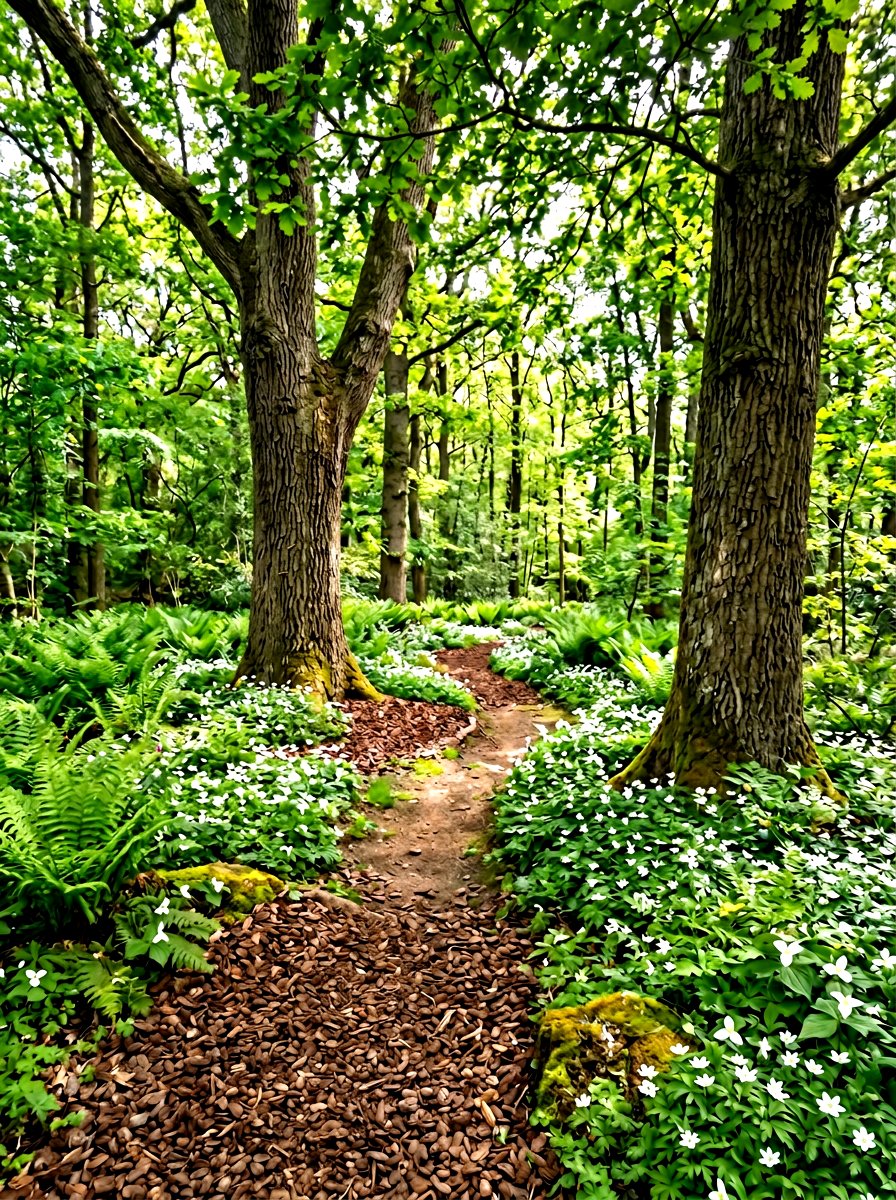 Pine Bark Nuggets - 30 flower bed mulch ideas